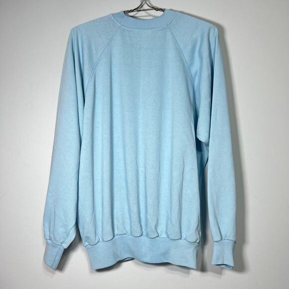 Vintage 80s Size XXL Blue Its Not Easy Being Mom Horse Sweatshirt Equestrian - Picture 8 of 12